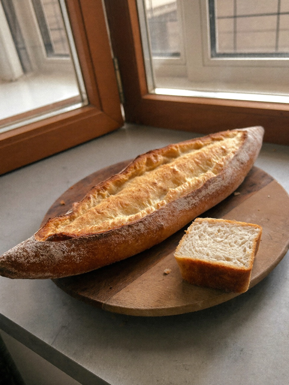 Pão sem glúten dourado